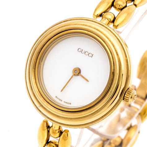 gucci vintage watch with interchangeable bezels|vintage gucci watch women's interchangeable.